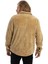 Erkek Oversize Çıt Çıt Kapamalı Cepli Peluş Kahverengi Ceket 4
