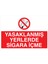 Yasaklanmış Yerlerde Sigara Içme Yapışkanlı Sticker 25X35 cm 1
