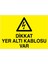 Dikkat Yer Altı Kablosu Var Yapışkanlı Sticker 50X65 cm 1