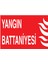 Yangın Battaniyesi Yapışkanlı Sticker 15X25 cm 1