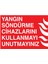 Yangın Söndürme Cihazlarını Kullanmayı Unutmayınız Yapışkanlı Sticker 15X25 cm 1