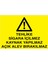 Sigara Içilmez Kaynak Yapılmaz Açık Alev Bırakılmaz Yapışkanlı Sticker 15X25 cm 1