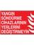 Yangın Söndürme Cihazlarının Yerlerini Değiştirmeyin Yapışkanlı Sticker 50X65 cm 1
