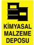 Kimyasal Malzeme Deposu Yapışkanlı Sticker 35X50 cm 1