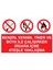 Benzin Tiner Boya Ile Çalışırken Sigara Içme Ateşle Yaklaşma Yapışkanlı Sticker 25X35 cm 1