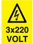 3X220 Volt Yapışkanlı Sticker 50X65 cm 1