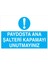 Paydosta Ana Şalteri Kapamayı Unutmayınız Yapışkanlı Sticker 50X65 cm 1