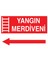 Yangın Merdiveni Sol Yapışkanlı Sticker 25X35 cm 1