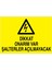 Dikkat Onarım Var Şalterler Açılmayacak Yapışkanlı Sticker 35X50 cm 1