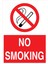 No Smoking Yapışkanlı Sticker 35X50 cm 1