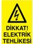 Dikkat Elektrik Tehlikesi Yapışkanlı Sticker 15X25 cm 1