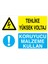 Tehlike Yüksek Voltaj Koruyucu Malzeme Kullan Yapışkanlı Sticker 50X65 cm 1