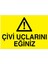Çivi Uclarını Eğiniz Yapışkanlı Sticker 50X65 cm 1