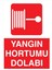 Yangın Hortumu Dolabı Yapışkanlı Sticker 25X35 cm 1