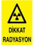 Dikkat Radyasyon Yapışkanlı Sticker 25X35 cm 1
