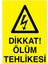 Dikkat Ölüm Tehlikesi Yapışkanlı Sticker 50X65 cm 1