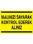 Malınızı Sayarak Kontrol Ederek Alınız Yapışkanlı Sticker 35X50 cm 1