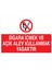 Sigara Içmek ve Açık Alev Kullanmak Yasaktır Yapışkanlı Sticker 50X65 cm 1