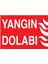 Yangın Dolabı Yapışkanlı Sticker 15X25 cm 1