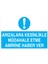 Arızalara Kesinlikle Müdahale Etme Amirine Haber Ver Yapışkanlı Sticker 15X25 cm 1