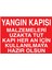 Yangın Kapı Malzemeleri Uzakta Tut Kapı Kullanıma Hazır Olsun Yapışkanlı Sticker 15X25 cm 1