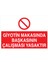 Giyotin Makanda Başkanın Çalışma Yasaktır Yapışkanlı Sticker 50X65 cm 1