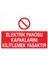 Elektrik Panosu Kapaklarını Kilitlemek Yasaktır Yapışkanlı Sticker 50X65 cm 1