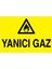 Yanıcı Gaz Yapışkanlı Sticker 25X35 cm 1