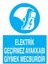 Elektrik Geçirmez Ayakkabı Giymek Mecburidir Yapışkanlı Sticker 50X65 cm 1