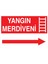 Yangın Merdiveni Sağ Yapışkanlı Sticker 25X35 cm 1