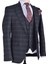 Crt 239 Ekose Slimfit Takım Elbise/lacivert/46 Beden - 6 Drop 3