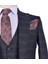 Crt 239 Ekose Slimfit Takım Elbise/lacivert/46 Beden - 6 Drop 5
