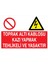 Toprak Altı Kablosu Kazı Yapmak Tehlikeli ve Yasaktır Yapışkanlı Sticker 15X25 cm 1