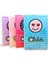 Peluş Pullu Not Defteri 20 x 13 cm 60 Yaprak Kalpli Gülenyüz Mavi 4