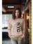 Premium Nyc Tarz Baskılı Kadın Bisiklet Yaka Sweatshirt 3