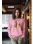 Premium Tarz Baskılı Kadın Bisiklet Yaka Sweatshirt 4