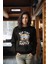 Premium Uykucu Boho Baskılı Tarz Kadın Bisiklet Yaka Sweatshirt 4