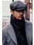 Siyah Erkek Kasket Baretta Beckham Peaky Blinders Şapka CP231 2