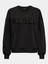 Kadın Bisiklet Yaka Taşlı Sweatshirt - 15310260 4