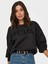 Kadın Bisiklet Yaka Taşlı Sweatshirt - 15310260 2