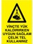 Vinçte Yük Kaldırırken Uygun Sağlam Çelik Tel Kullanınız Yapışkanlı Sticker 15X25 cm 1