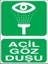 Acil Göz Duşu Yapışkanlı Sticker 25X35 cm 1