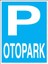 Otopark Yapışkanlı Sticker 35X50 cm 1