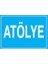 Atölye İş Güvenliği Yapışkanlı Sticker 35X50 cm 1