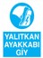 Yalıtkan Ayakkabı Giy İş Güvenliği Yapışkanlı Sticker 35X50 cm 1