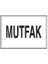 Mutfak İş Güvenliği Yapışkanlı Sticker 35X50 cm 1