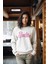 Barbie Baskılı Tarz Kadın Bisiklet Yaka Sweatshirt 4