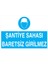 Şantiye Sahası Baretsiz Girilmez İş Güvenliği Yapışkanlı Sticker 15X25 cm 1