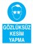 Gözlüksüz Kesim Yapma İş Güvenliği Yapışkanlı Sticker 35X50 cm 1