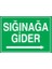 Sığınağa Gider Sağ Ok Yapışkanlı Sticker 35X50 cm 1